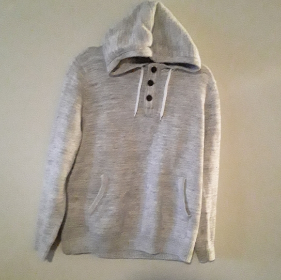 H&M L.O.G.G. Mens Sweater With A Button-Up V-Neck - Picture 5 of 14